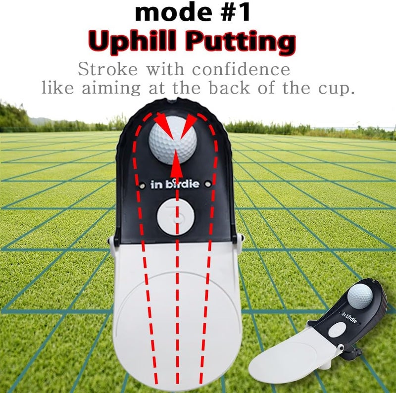 BIRDIE79 In birdie Putting Trainer – Indoor Golf Putting Aid with 3 Practice Modes (Uphill, Downhill, Straight) – Micro Target Design for Accuracy – Portable & Foldable Golf Training Equipment for Home, Office - Image 4